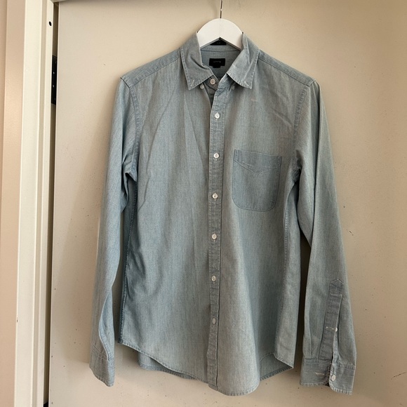 J. Crew Slim Fit Chambray Button Down Shirt - Picture 3 of 4